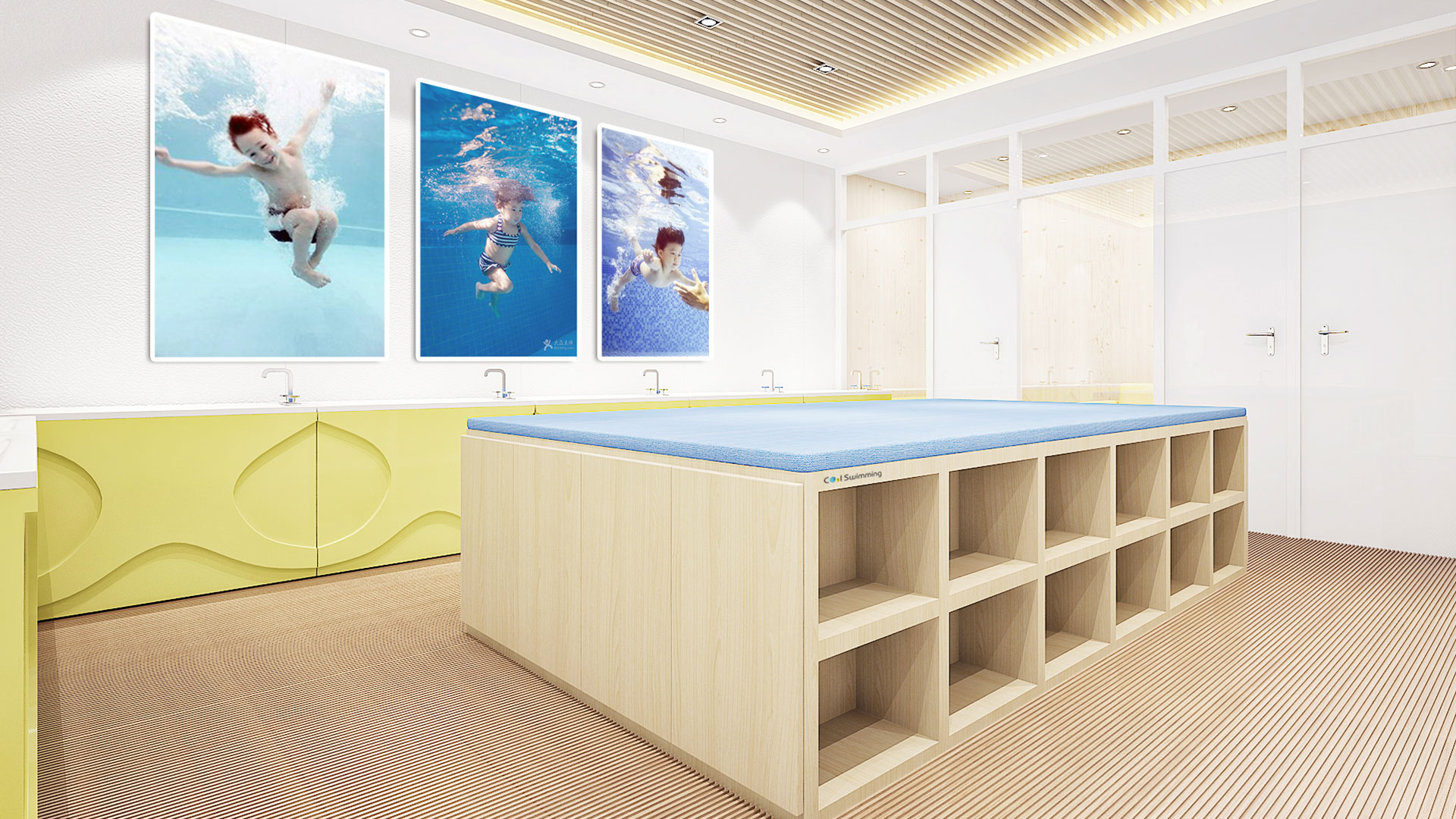酷游儿童游泳中心SI空间导视设计